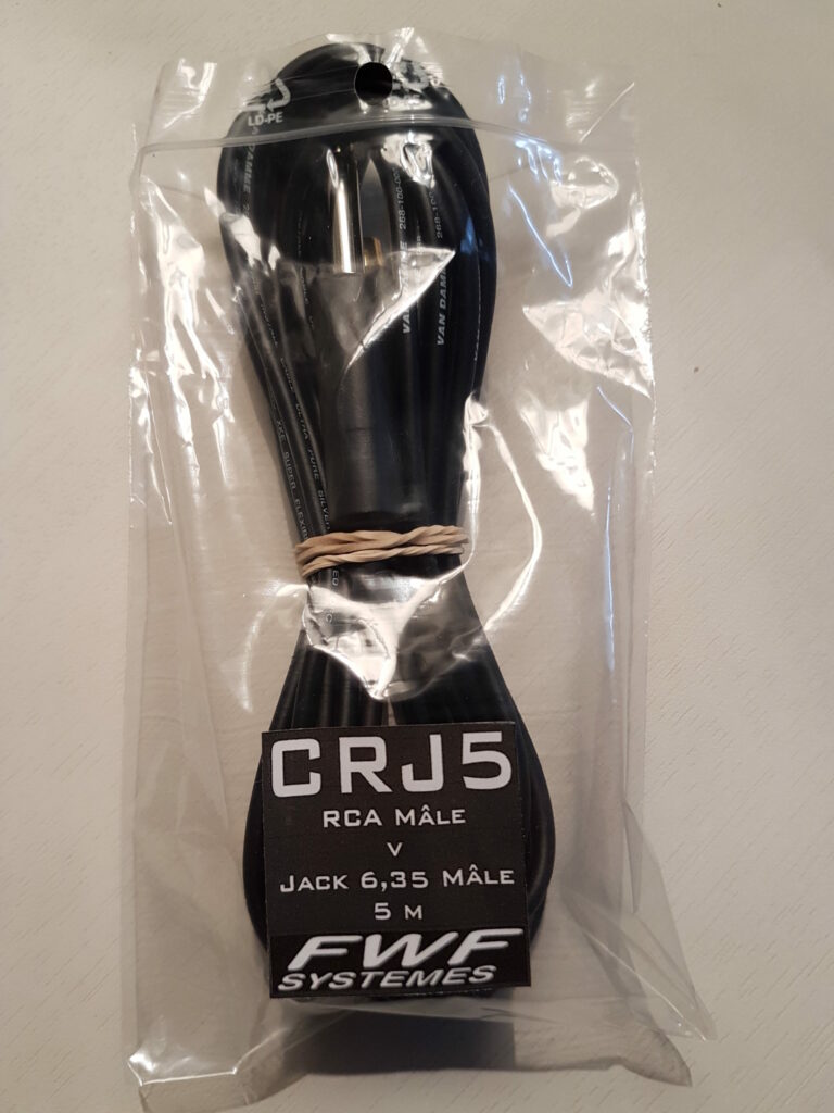 Cordon FWF Systèmes 5m CRJ5 pour Micro violon MV1