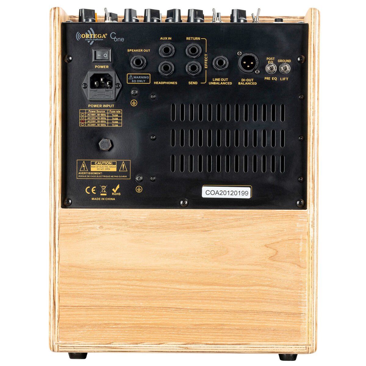 ampli guitare acoustique ortega cone ash