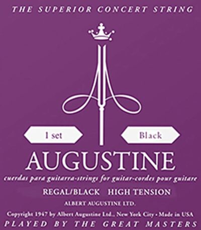 jeu de cordes augustine black regal classique au-rebk