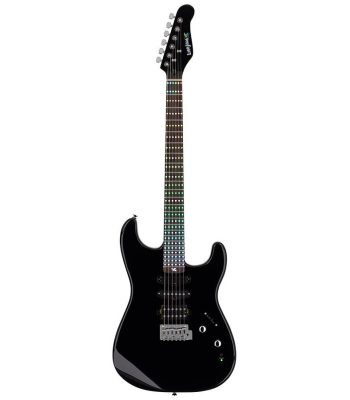 guitare electrique litejam avec apprentissage intelligent RGB24 BK