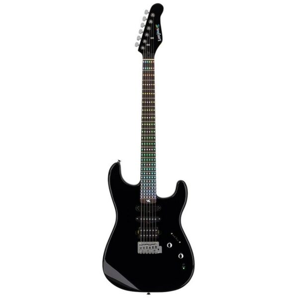 guitare electrique litejam avec apprentissage intelligent RGB24 BK